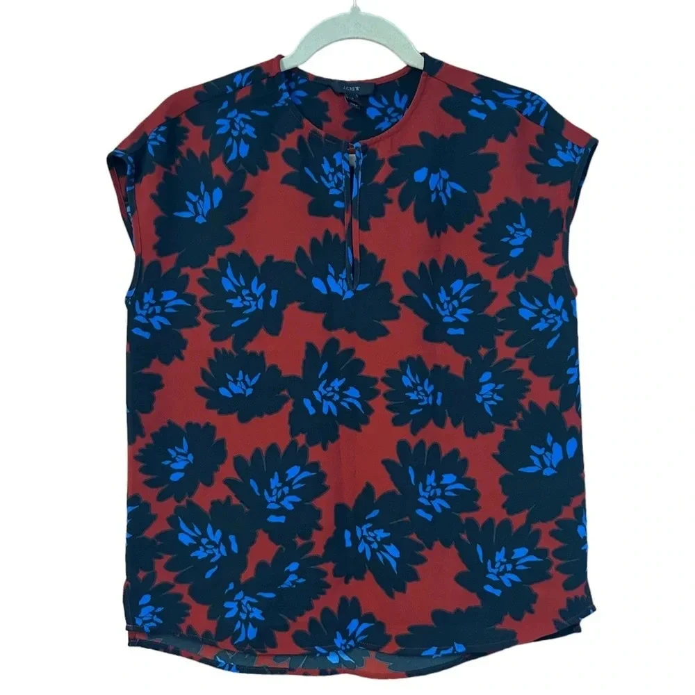J.CREW FLORAL FIREWORK BLOUSE